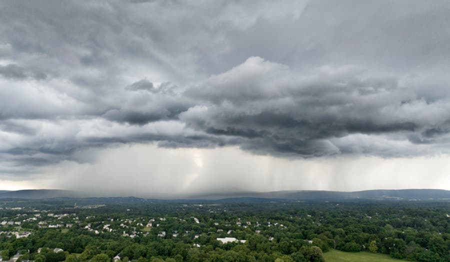 Rain moving in